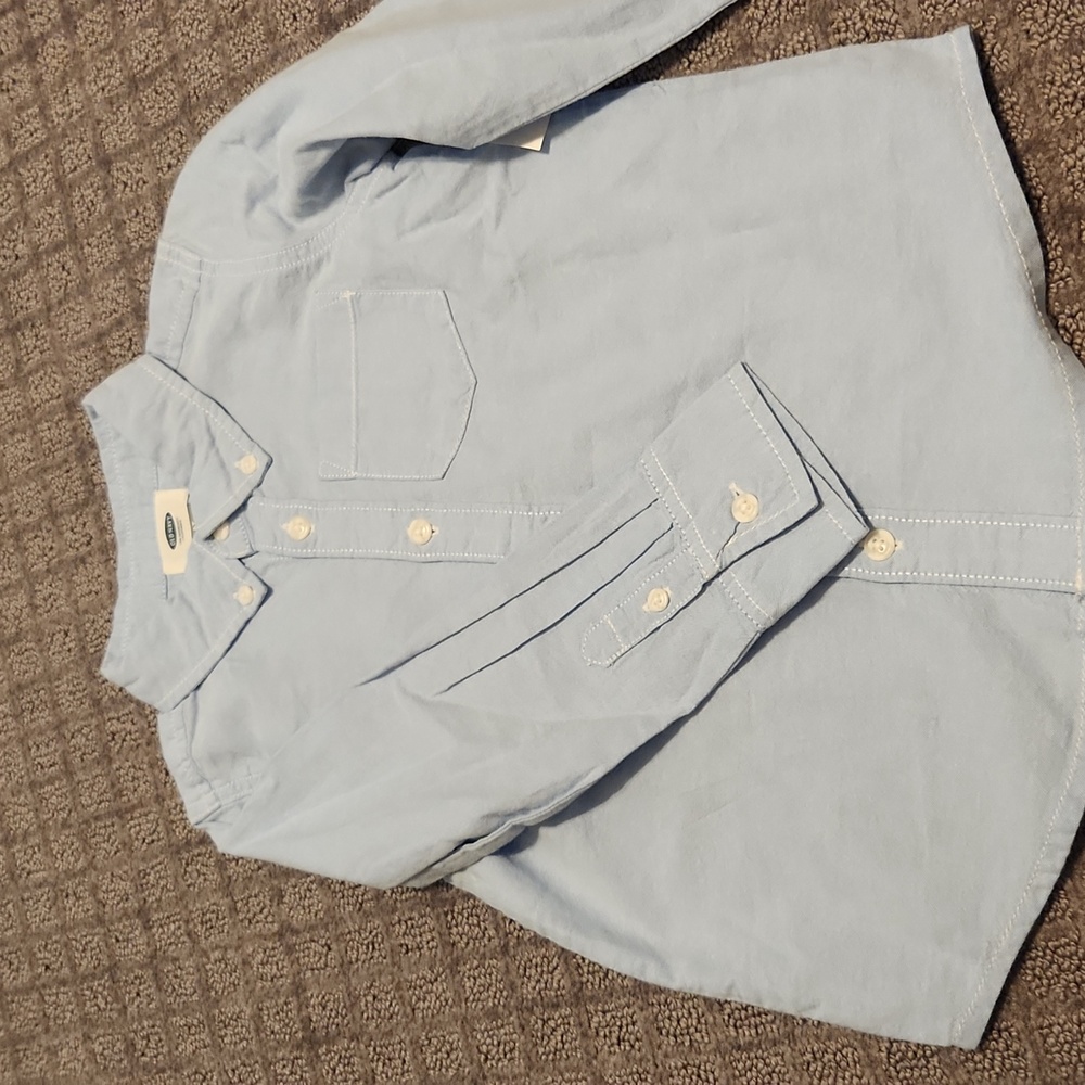 4T Long sleeve denim button down